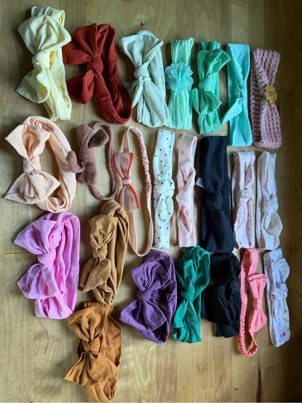 Multi-Color Headband Set - Assorted Bow & Knot Styles